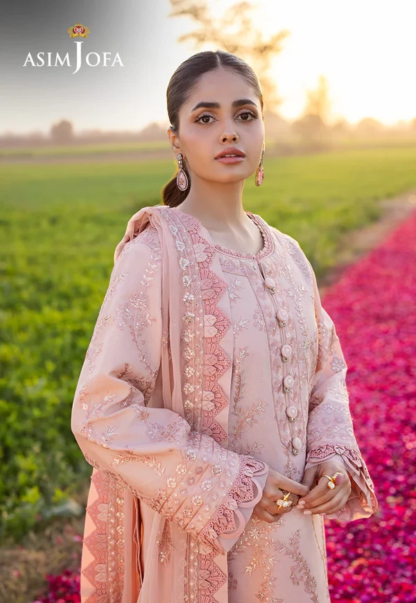 AJELL-15 EMBROIDERED LAWN 3 PCS
