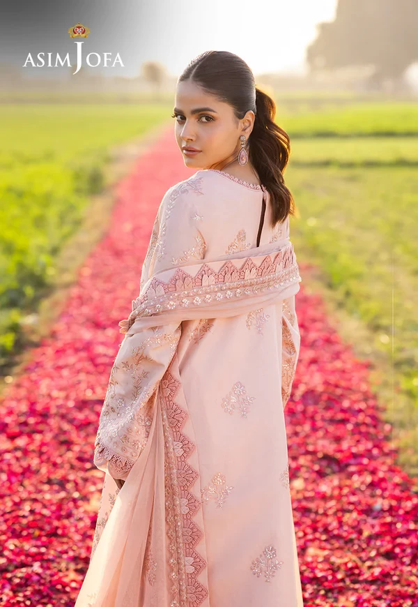 AJELL-15 EMBROIDERED LAWN 3 PCS