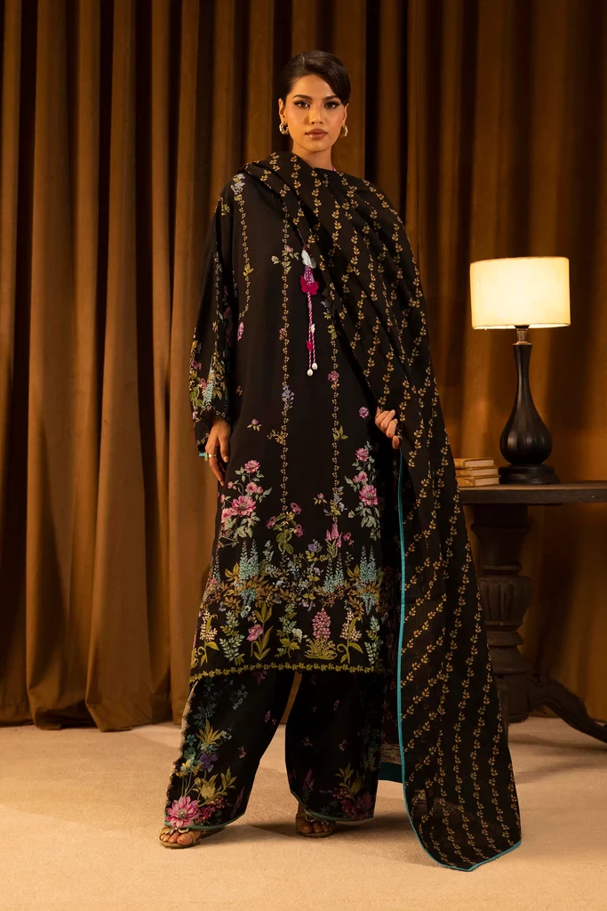 Linen Muzlin 3 Piece Suit -SKU: M253-013B-3CQ