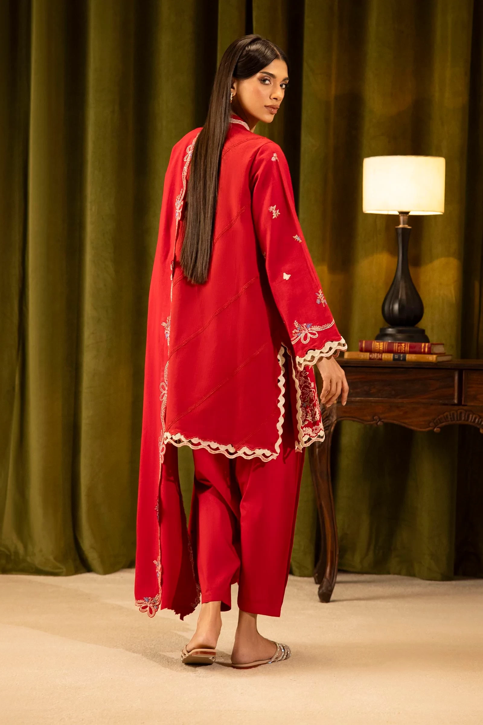 Linen Muzlin 3 Piece Suit - M253-012B-3CP