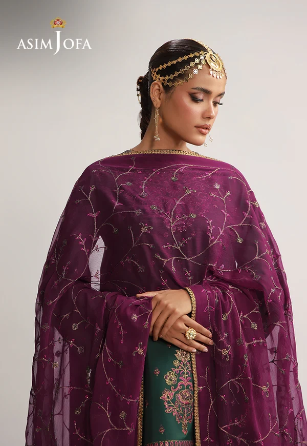 AJULO-06 Embroidered Silk 3 pcs - AJULO-06-UNS