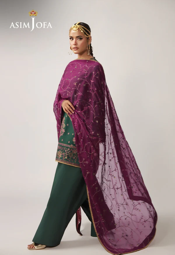 AJULO-06 Embroidered Silk 3 pcs - AJULO-06-UNS