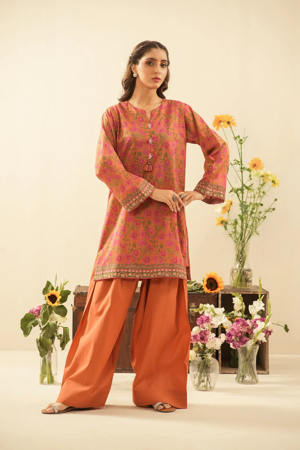 PRINTED LAWN 3 PIECE SUIT - WFM36113
