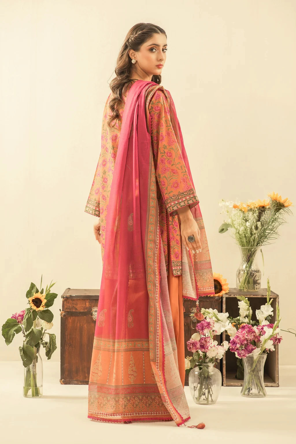 PRINTED LAWN 3 PIECE SUIT - WFM36113