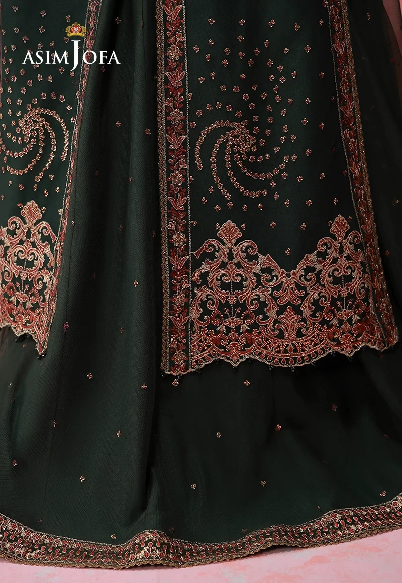 AJULFI-02 Embroidered Net 3 Pcs - AJULFI-02-UNS