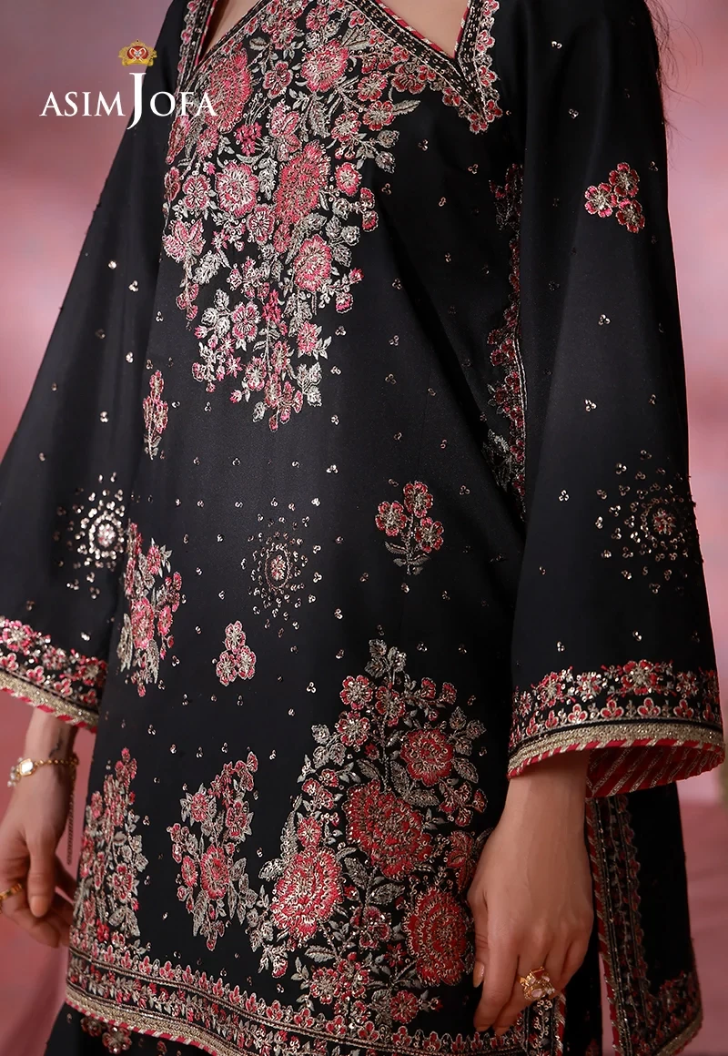 AJULFI-07 Embroidered Silk 2 Pcs -  AJULFI-07-UNS