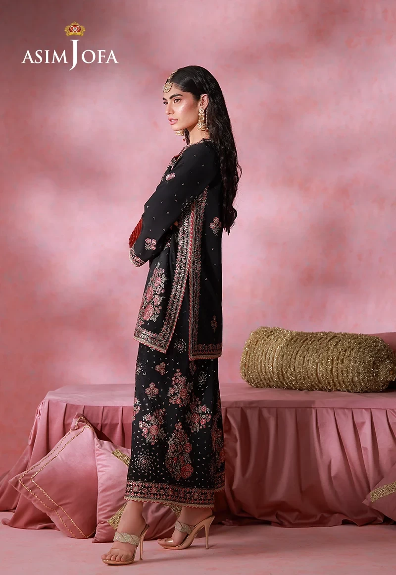 AJULFI-07 Embroidered Silk 2 Pcs -  AJULFI-07-UNS