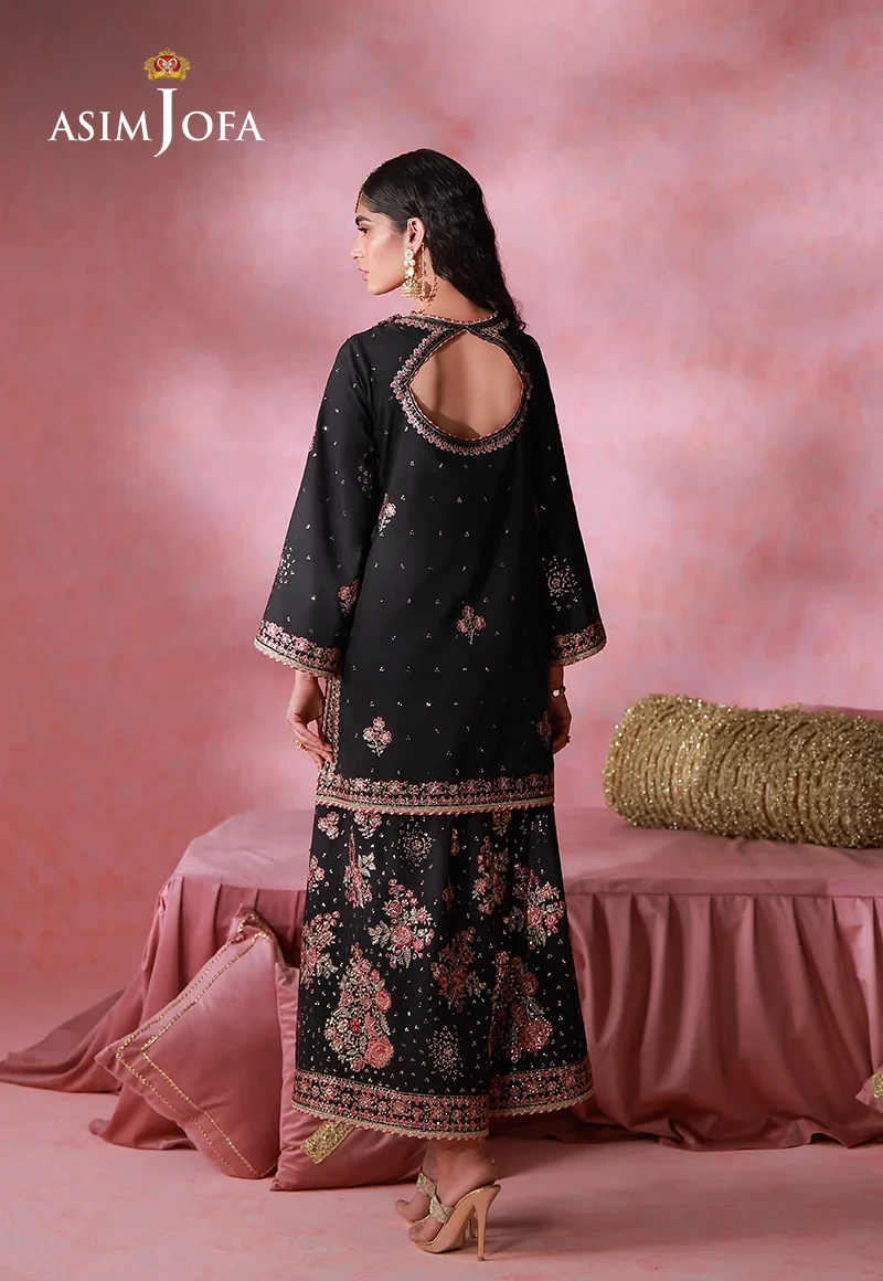AJULFI-07 Embroidered Silk 2 Pcs -  AJULFI-07-UNS