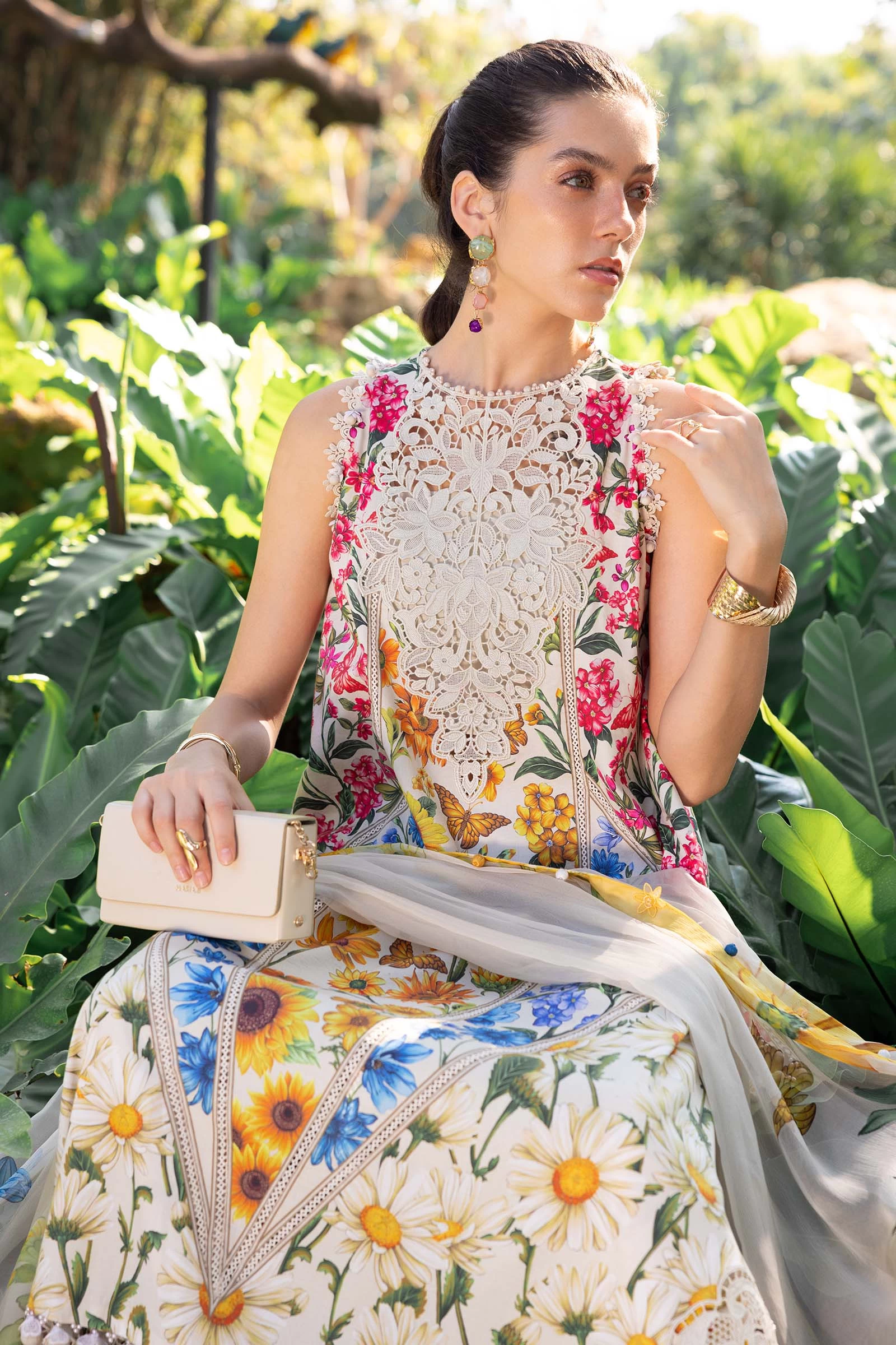3 Piece Embroidered Lawn Suit - MPT-2910-A