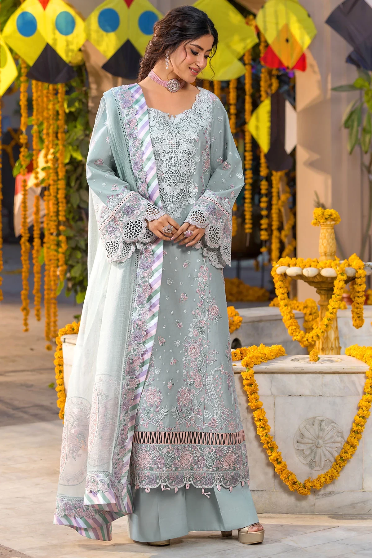 5921-DEW EMBROIDERED LAWN MWU05921-999-DEW