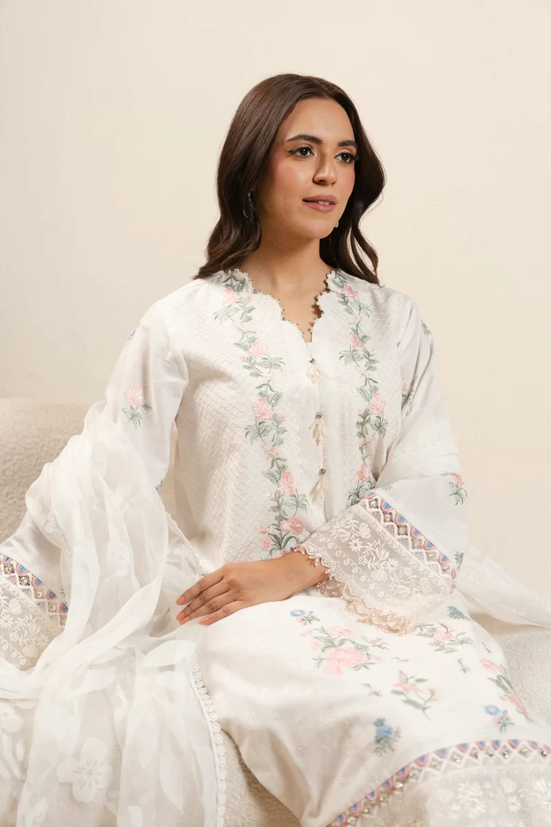 RTS | SHIRT, TROUSER & DUPATTA CAMBRIC | EMBROIDERED - CAMBRIC | EMBROIDERED
