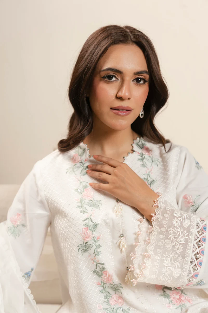 RTS | SHIRT, TROUSER & DUPATTA CAMBRIC | EMBROIDERED - CAMBRIC | EMBROIDERED