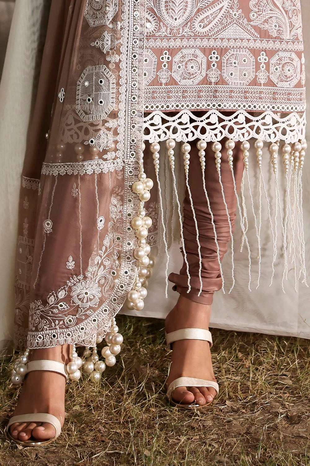 3 Piece Sequins Embroidered Lawn Suit with Chiffon Dupatta PM-62021 - W-FB-LUX-2