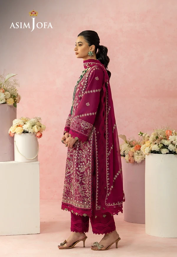 AJULW-02 Embroidered Lawn 3 Pcs - SKU: AJULW-02-UNS