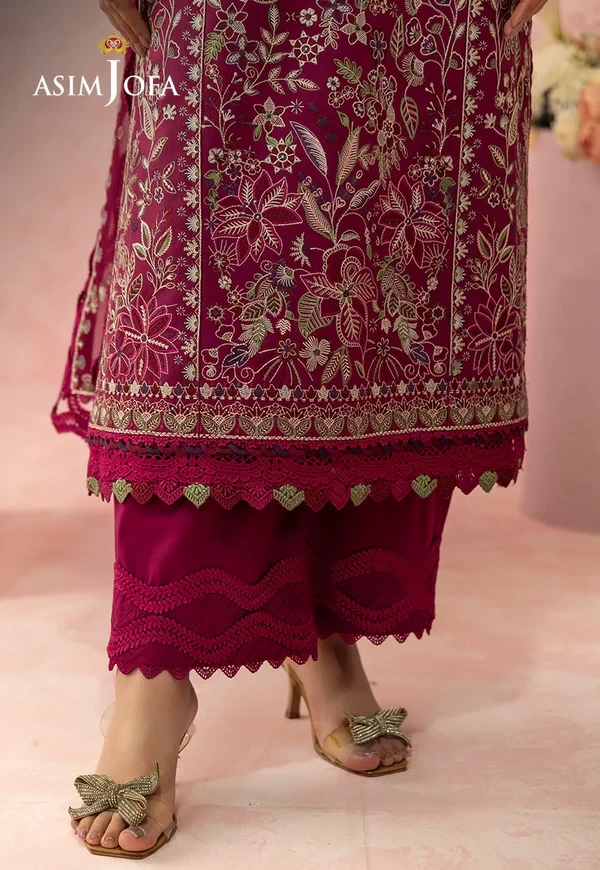 AJULW-02 Embroidered Lawn 3 Pcs - SKU: AJULW-02-UNS