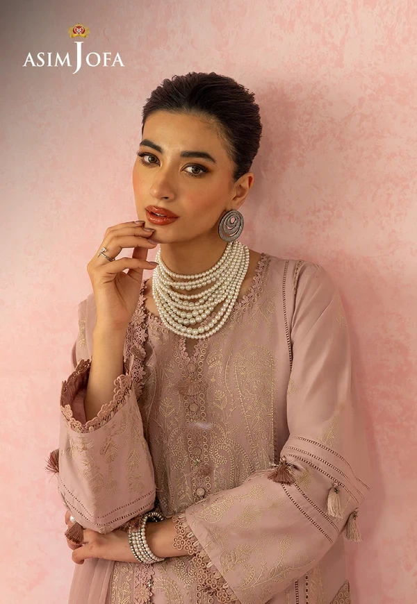 AJULW-11 Embroidered Lawn Unstitched 3 Pcs- SKU: AJULW-11-UNS