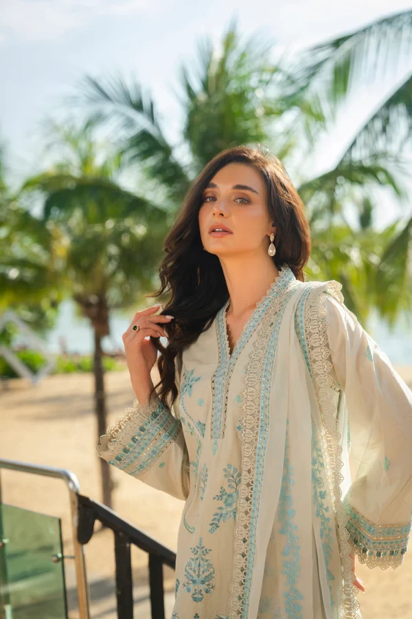 RTS | SHIRT, TROUSER & DUPATTA -  SL-09-26-Off White