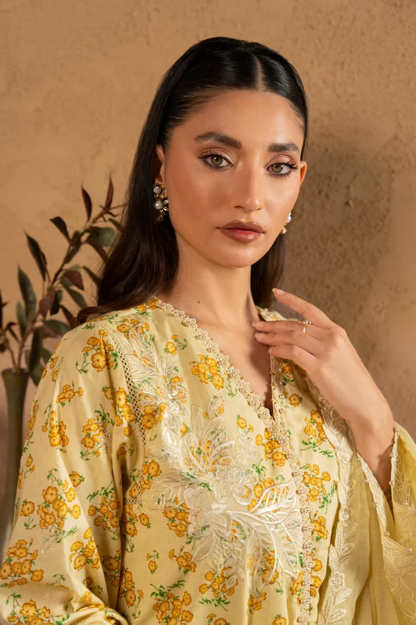 RTS | SHIRT, TROUSER & DUPATTA - SL-13-26-Yellow