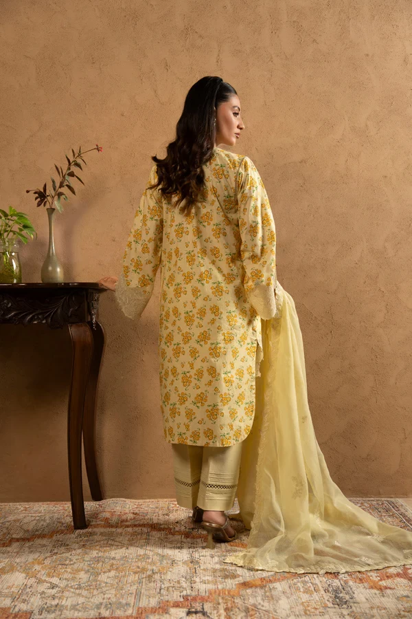 RTS | SHIRT, TROUSER & DUPATTA - SL-13-26-Yellow