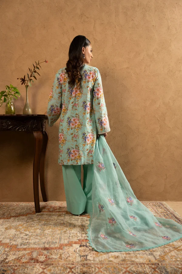 RTS | SHIRT, TROUSER & DUPATTA - SL-14-26-Blue