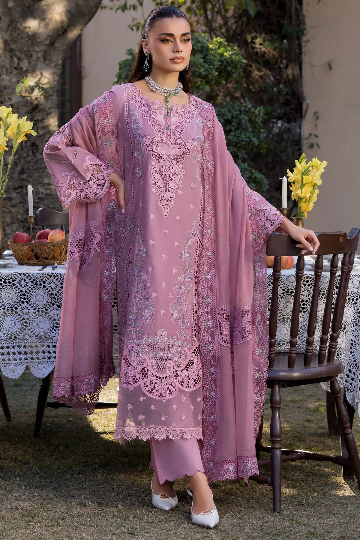 5923-SERRE EMBROIDERED LAWN - MWU05923-999-SERRE