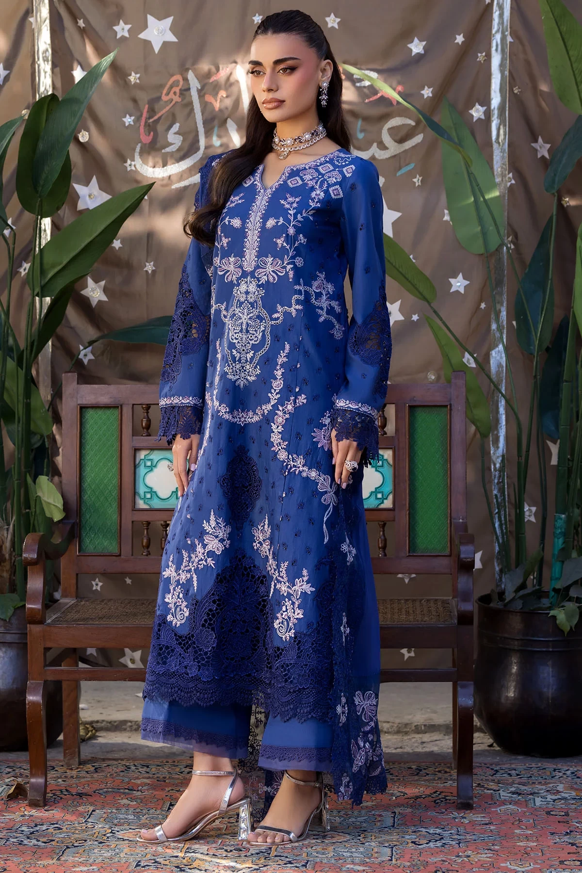 5924-CORALINE EMBROIDERED LAWN - MWU05924-999-CORALINE