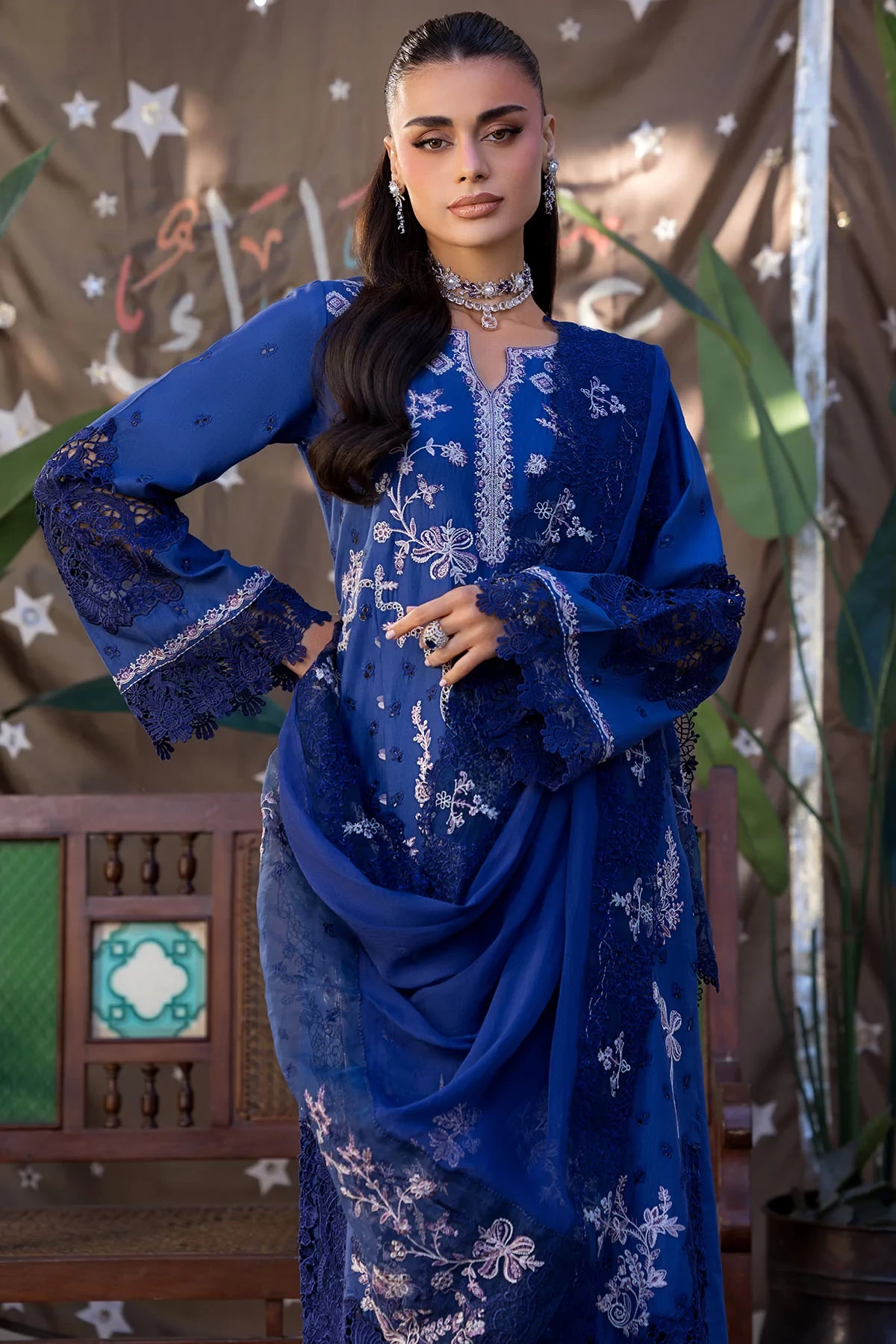 5924-CORALINE EMBROIDERED LAWN - MWU05924-999-CORALINE