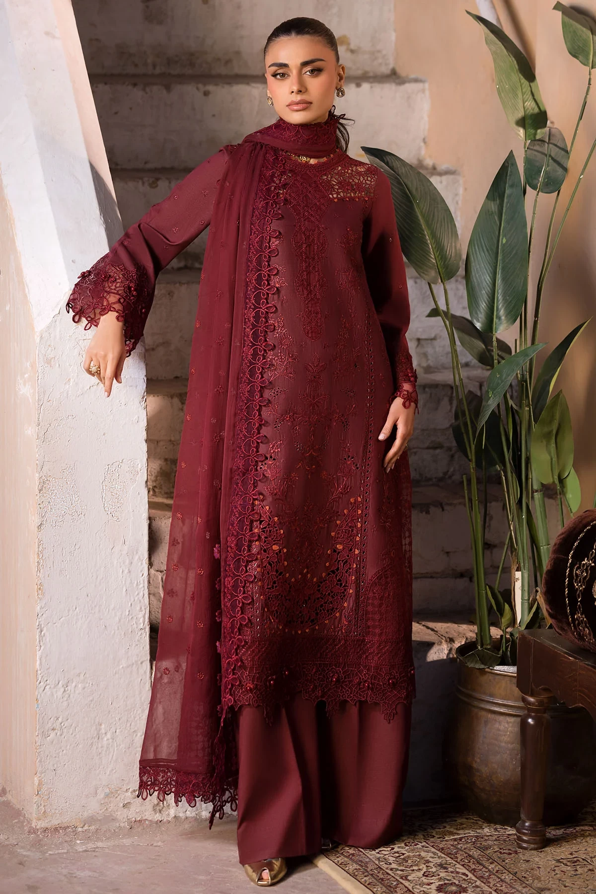 5936-CATALINA EMBROIDERED LAWN - MWU05936-999-CATALINA