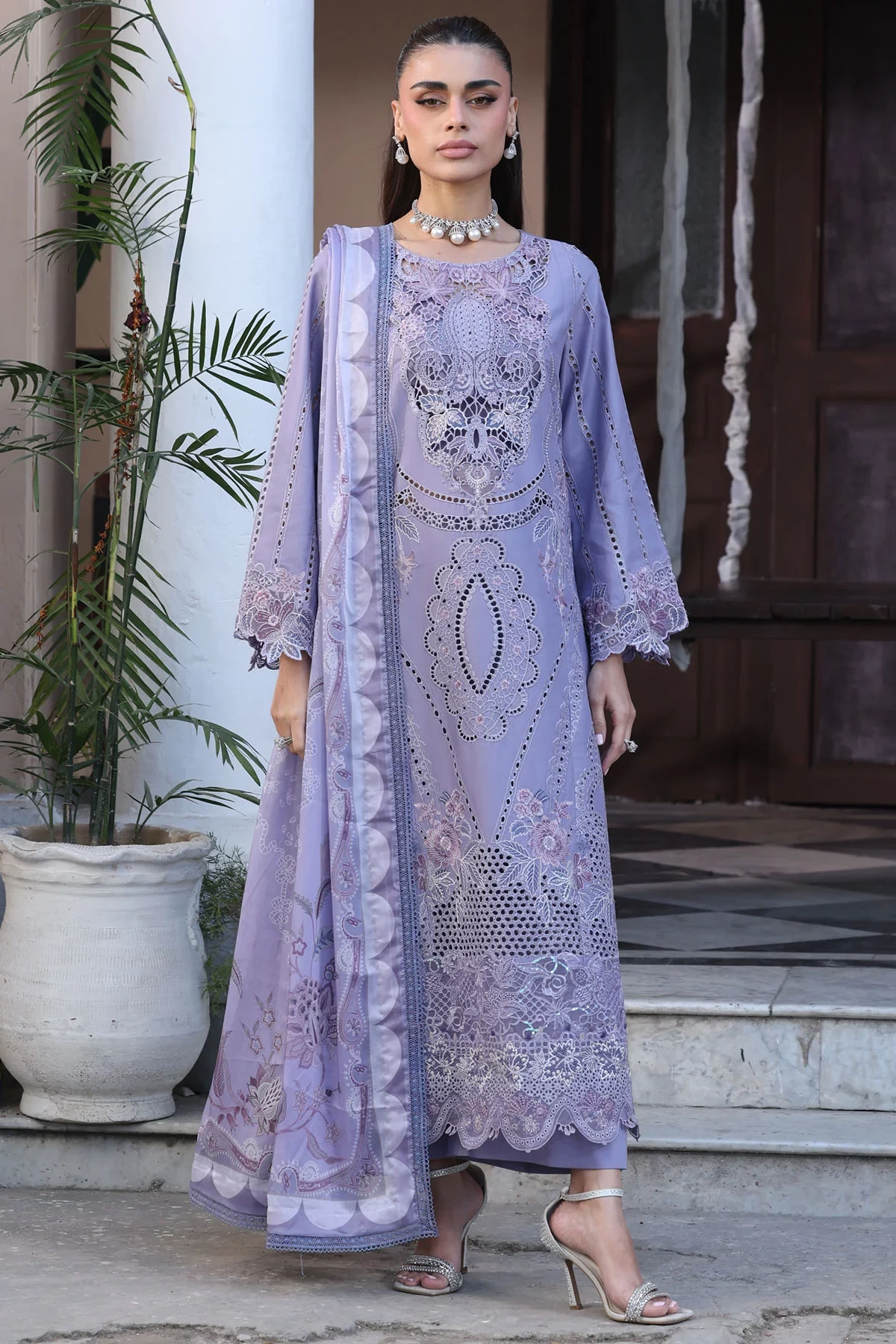 5938-VIVI EMBROIDERED LAWN - MWU05938-999-VIVI