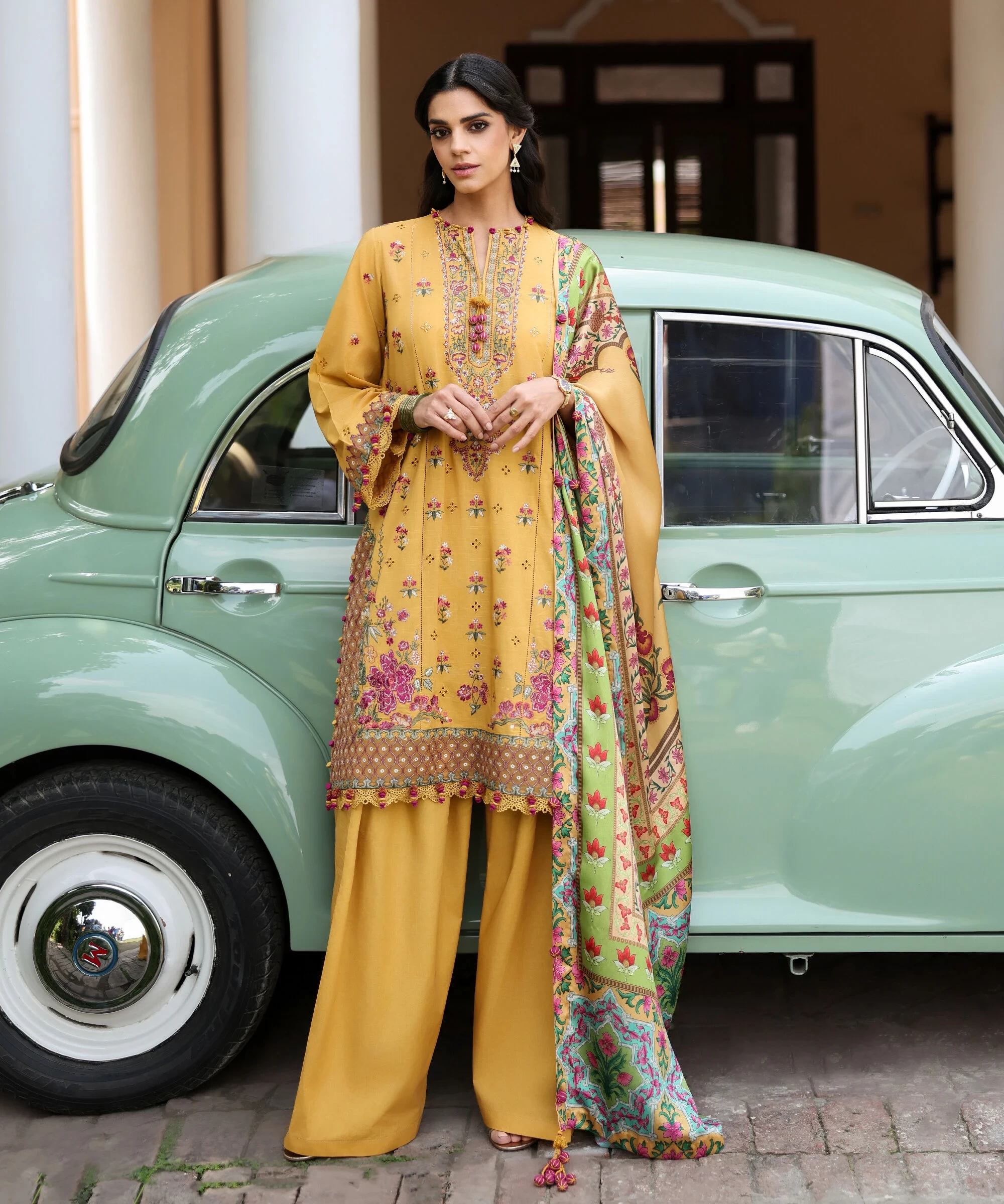 3 Piece Embroidered Lawn Suit -  3PESUS26V313