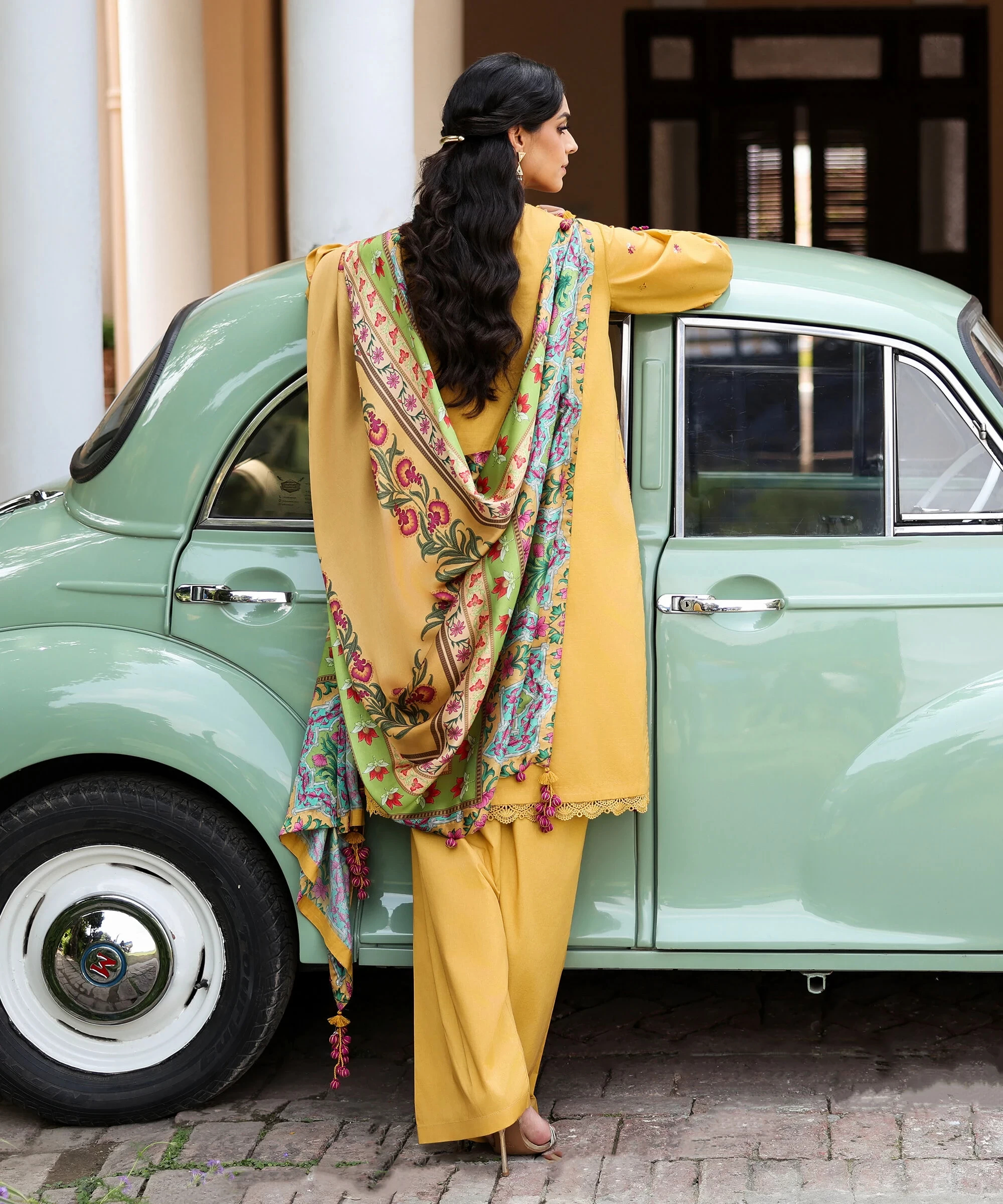 3 Piece Embroidered Lawn Suit -  3PESUS26V313