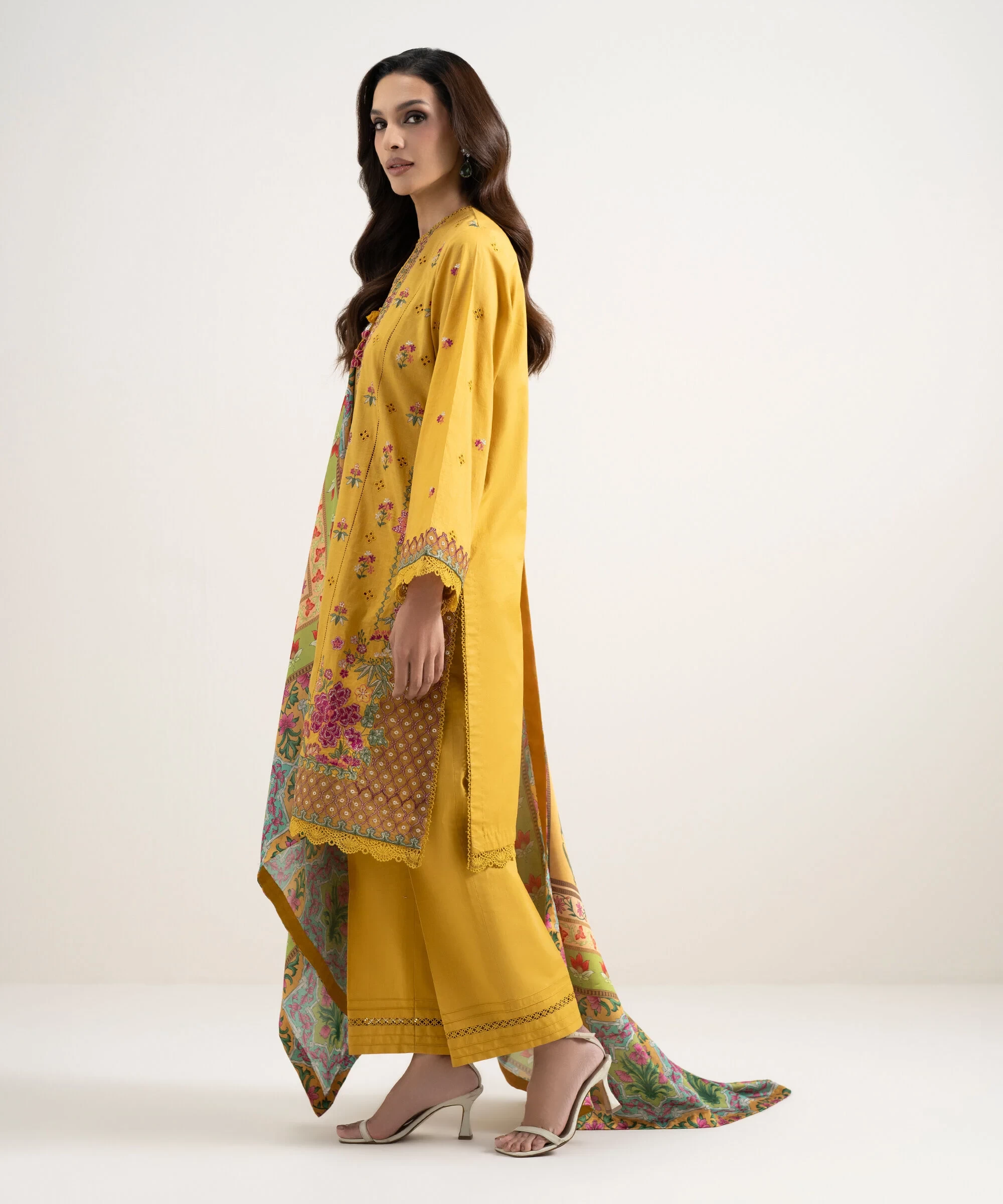 3 Piece Embroidered Lawn Suit -  3PESUS26V313