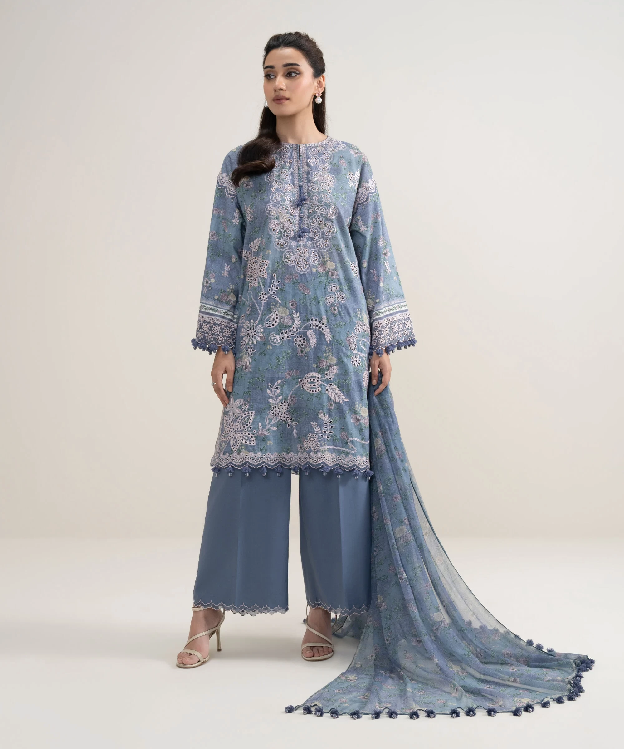 3 Piece Embroidered Lawn Suit - PESUS26V148B