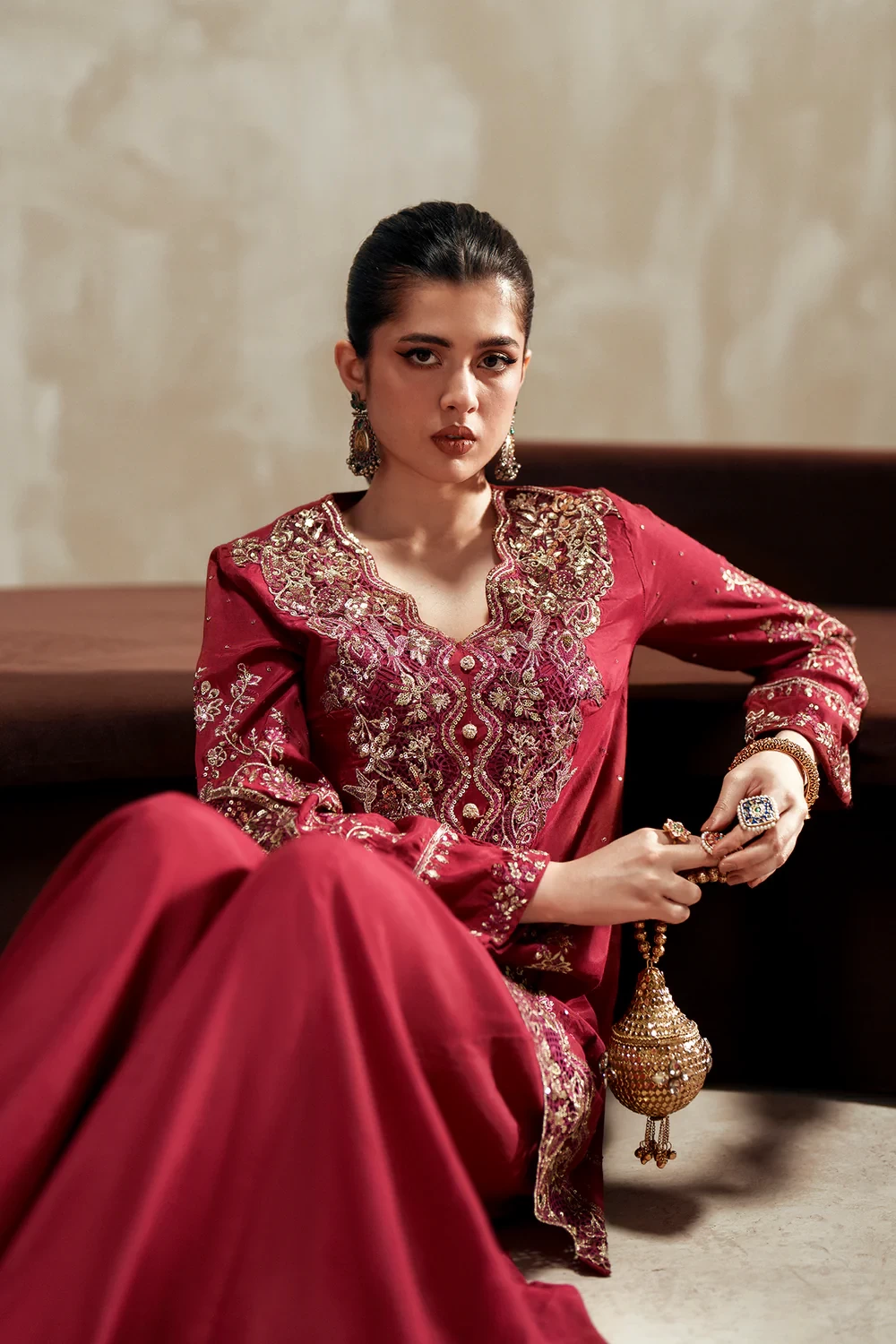 EMBROIDERED SUIT - E1108/104/310