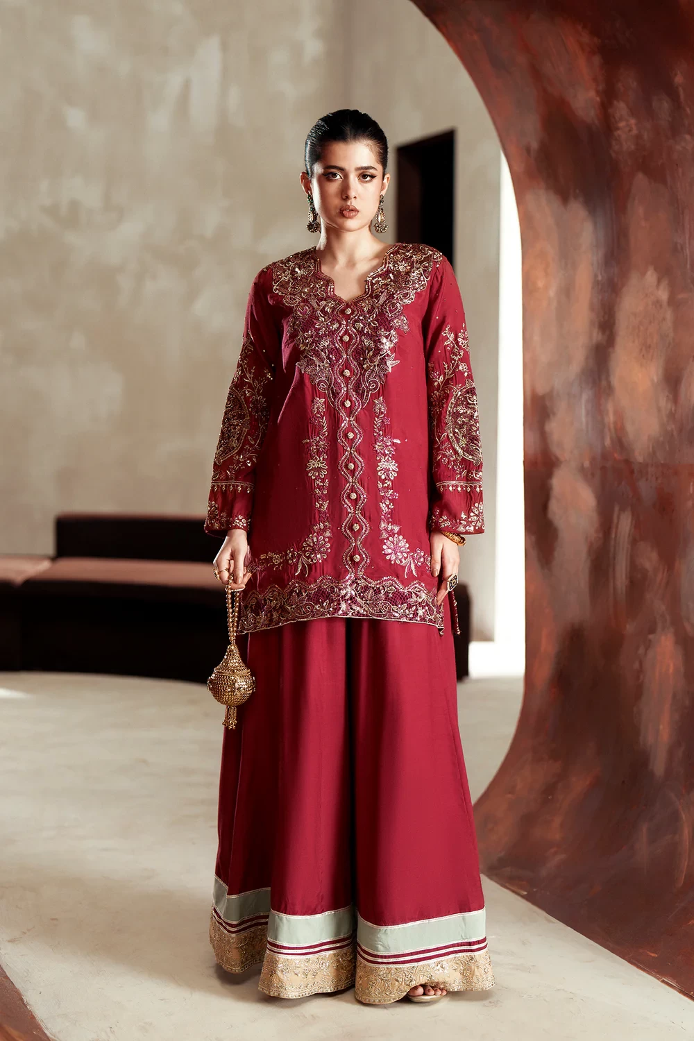 EMBROIDERED SUIT - E1108/104/310