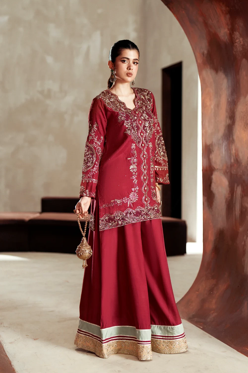 EMBROIDERED SUIT - E1108/104/310