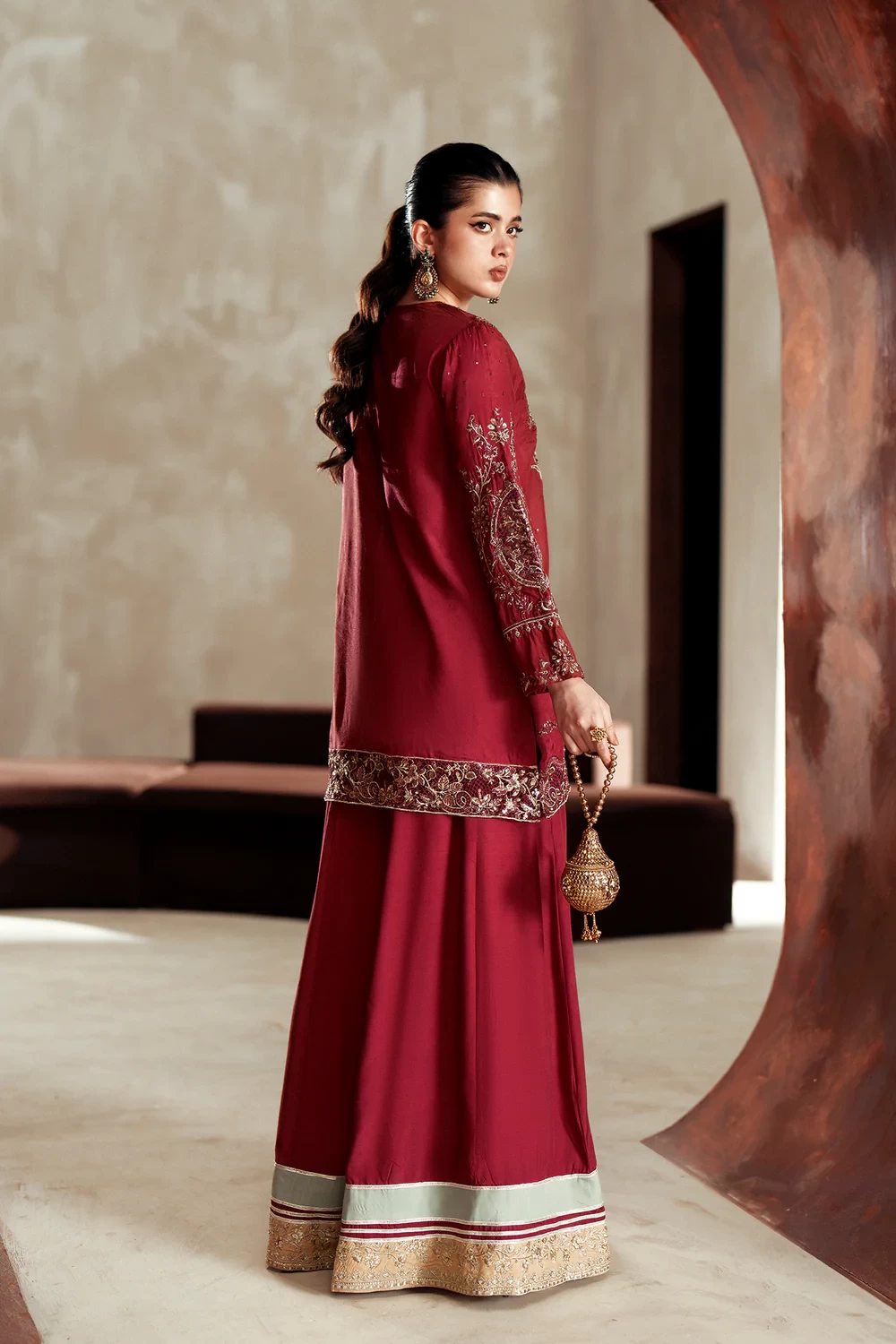 EMBROIDERED SUIT - E1108/104/310