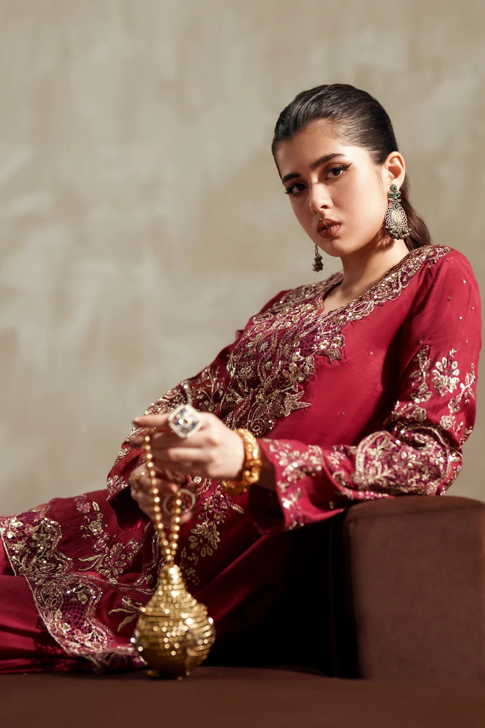 EMBROIDERED SUIT - E1108/104/310