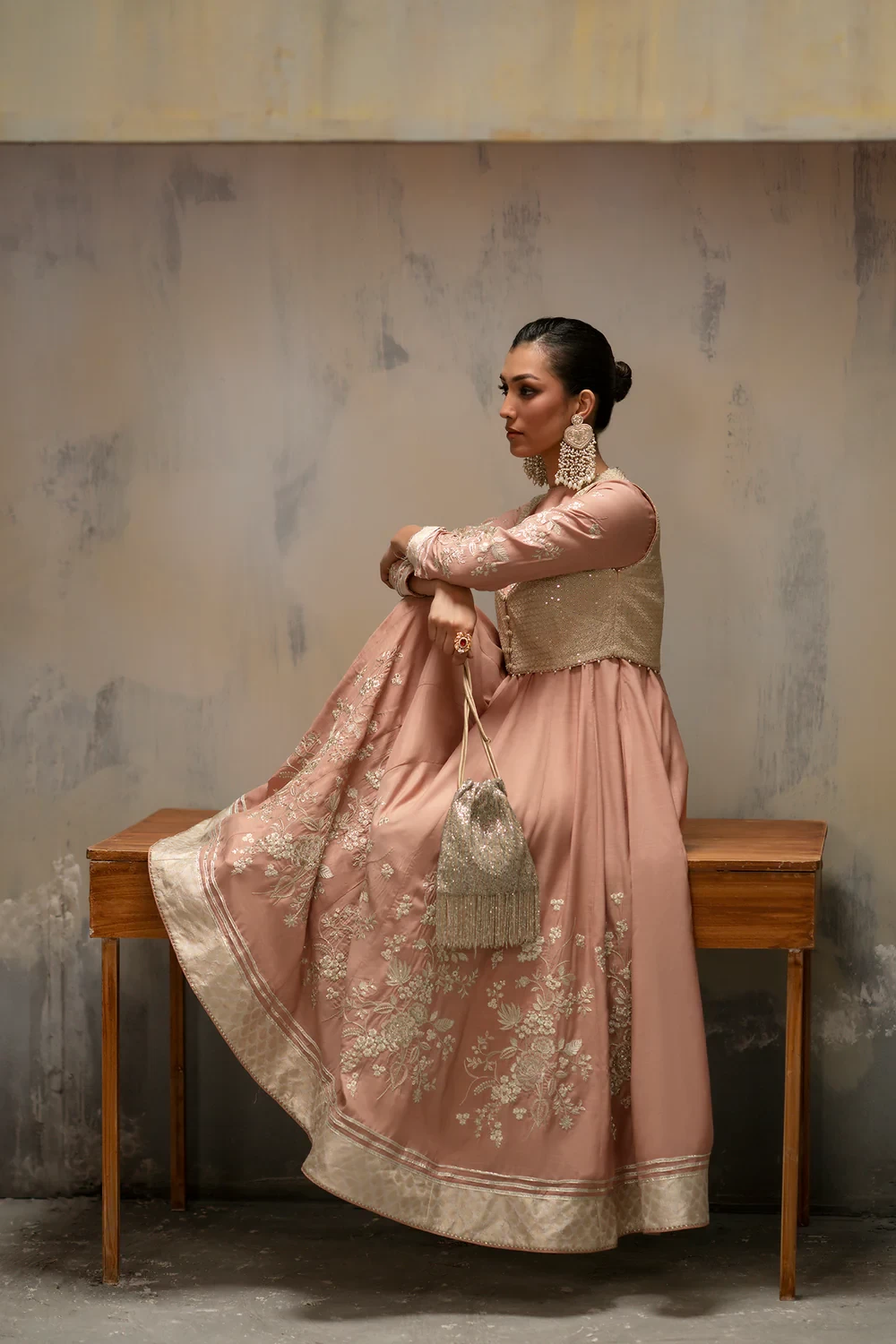 EMBROIDERED DRESS - E1053/104/326