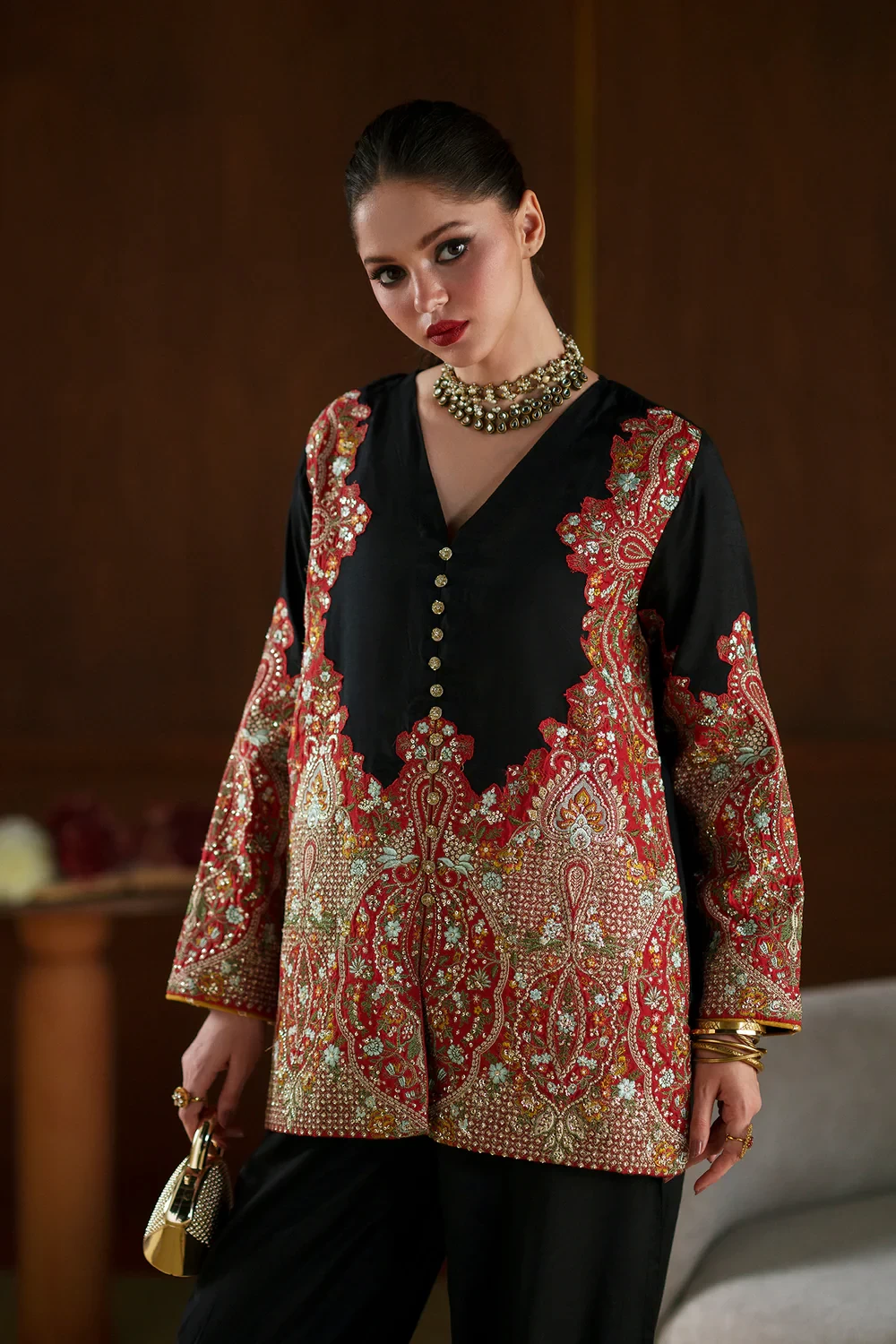 EMBROIDERED SUIT - E1122/104/902