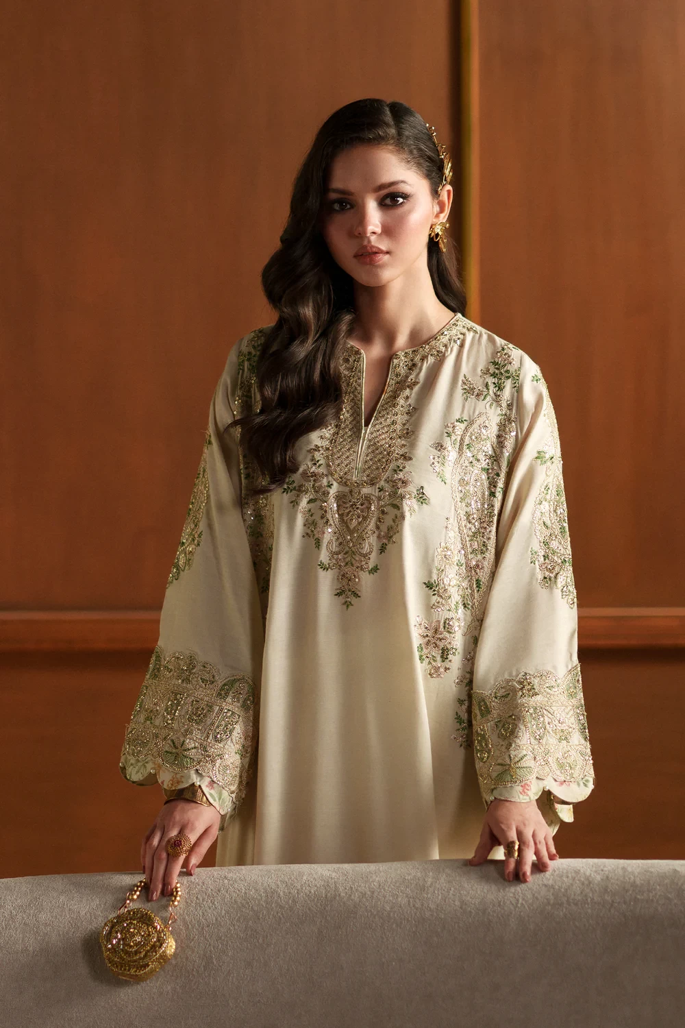 EMBROIDERED KAFTAN - E1112/104/006