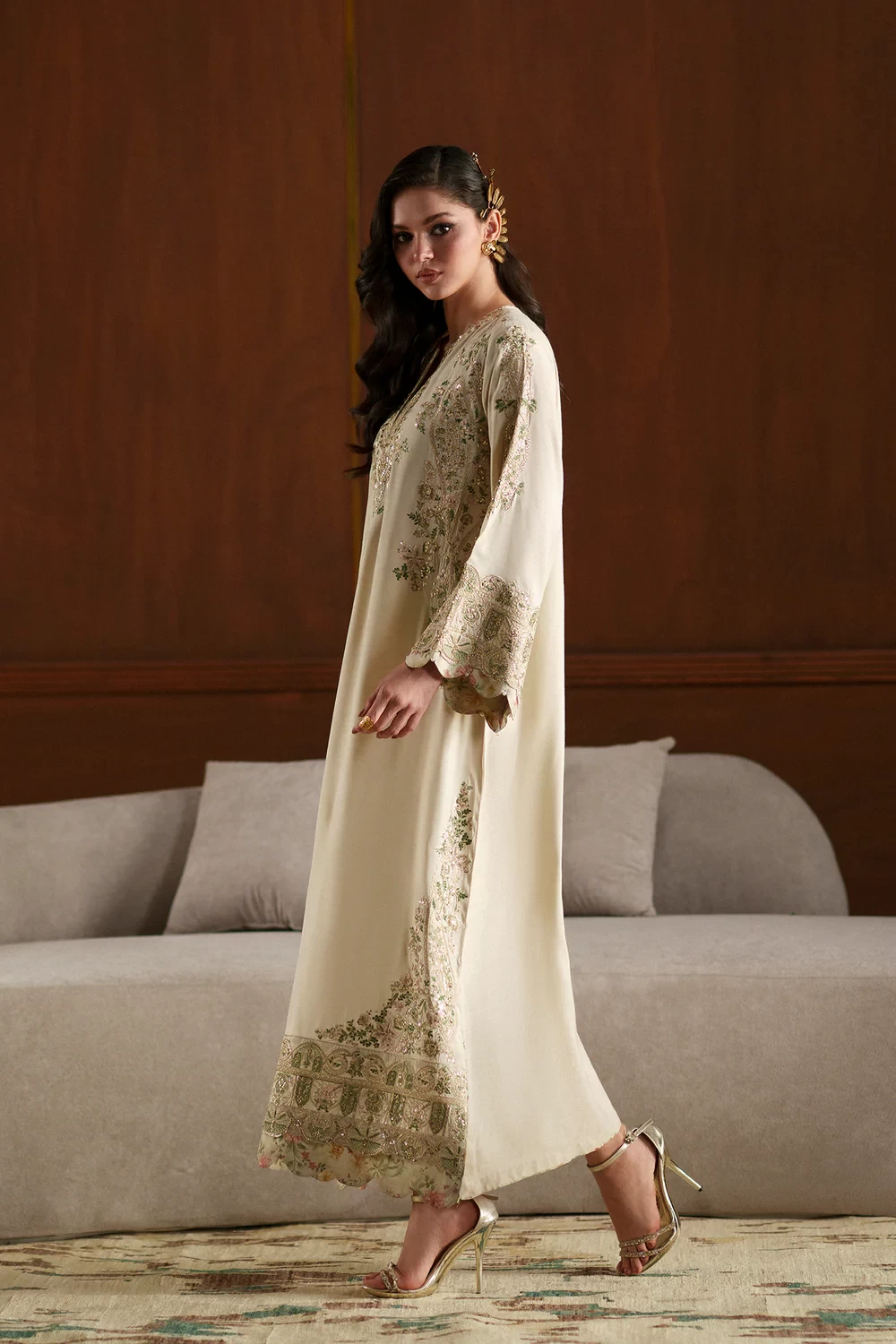 EMBROIDERED KAFTAN - E1112/104/006
