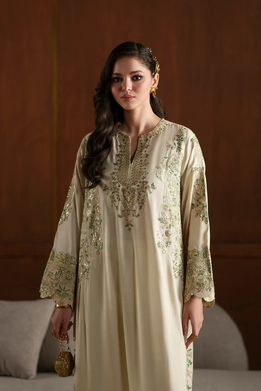 EMBROIDERED KAFTAN - E1112/104/006