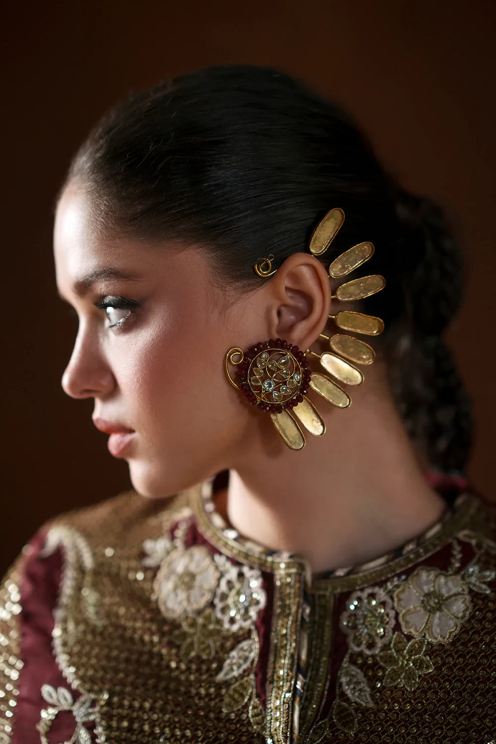 EMBROIDERED SUIT - E1077/104/415