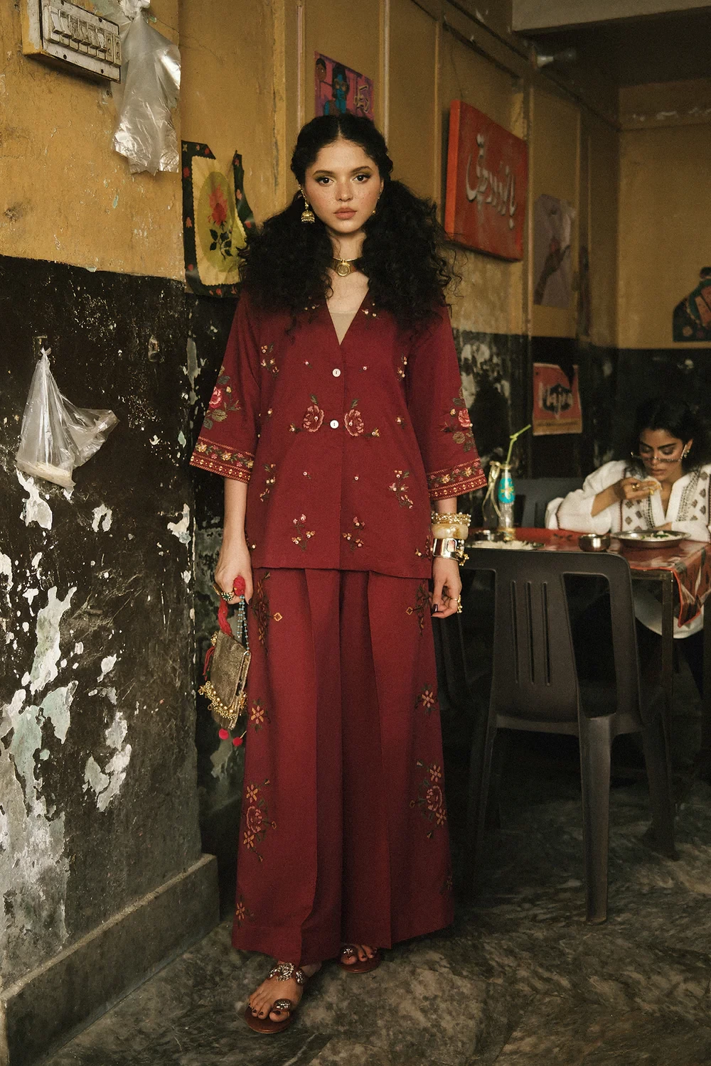 EMBROIDERED SUIT - E0771/119/305