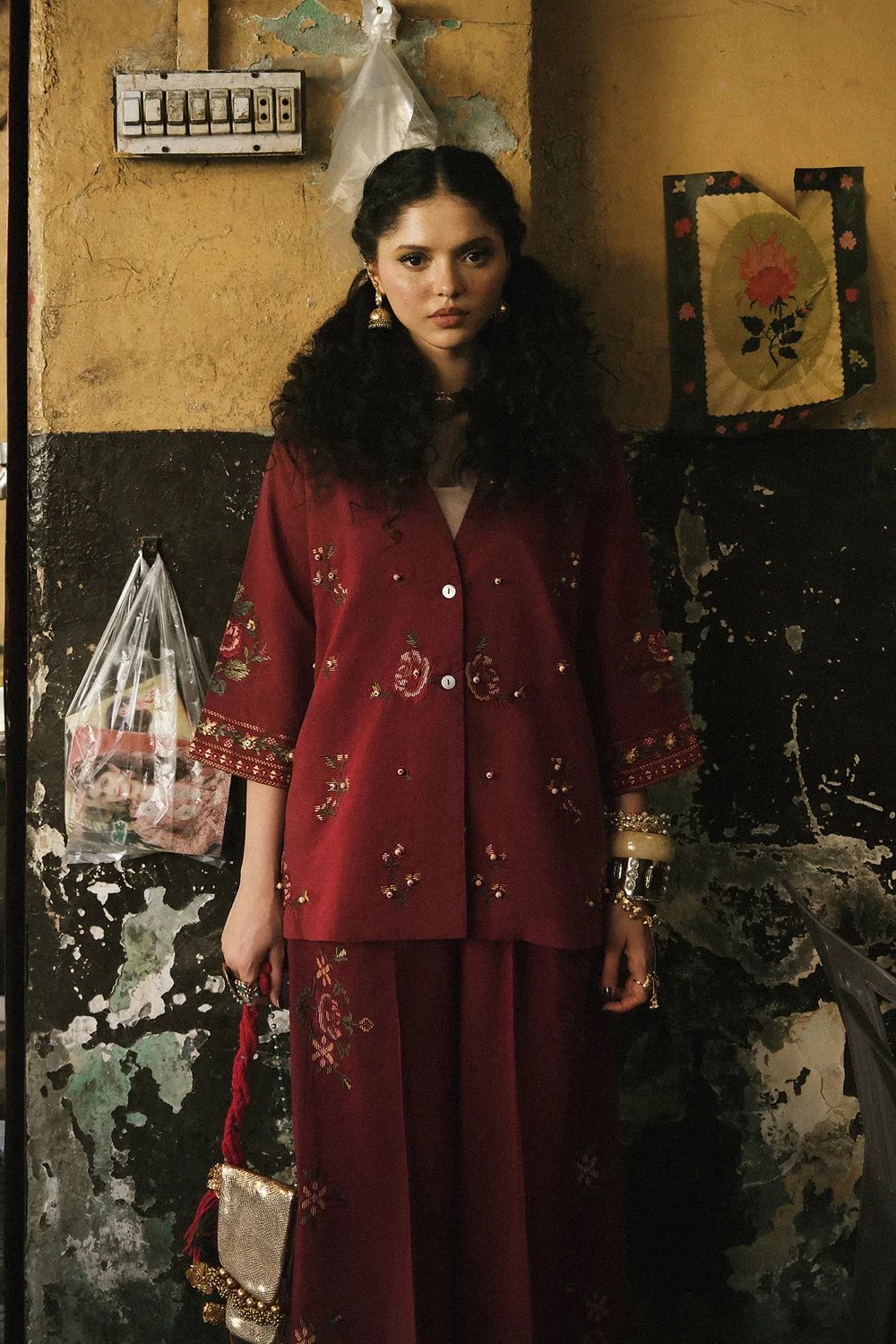 EMBROIDERED SUIT - E0771/119/305
