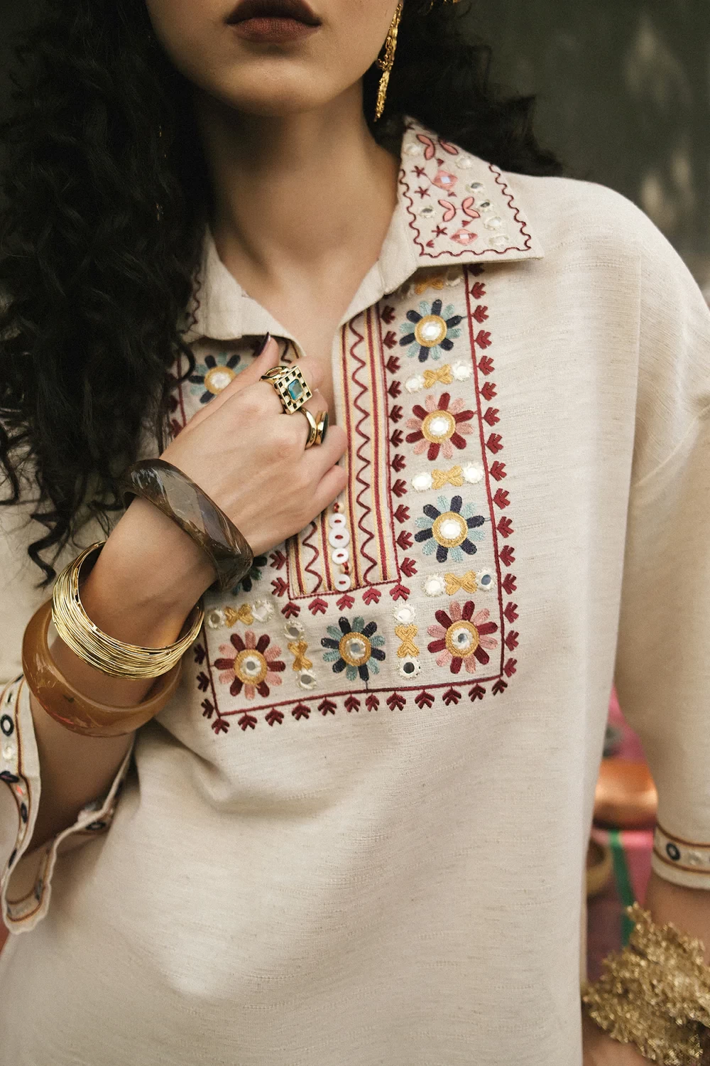 EMBROIDERED SUIT - E0842/119/005