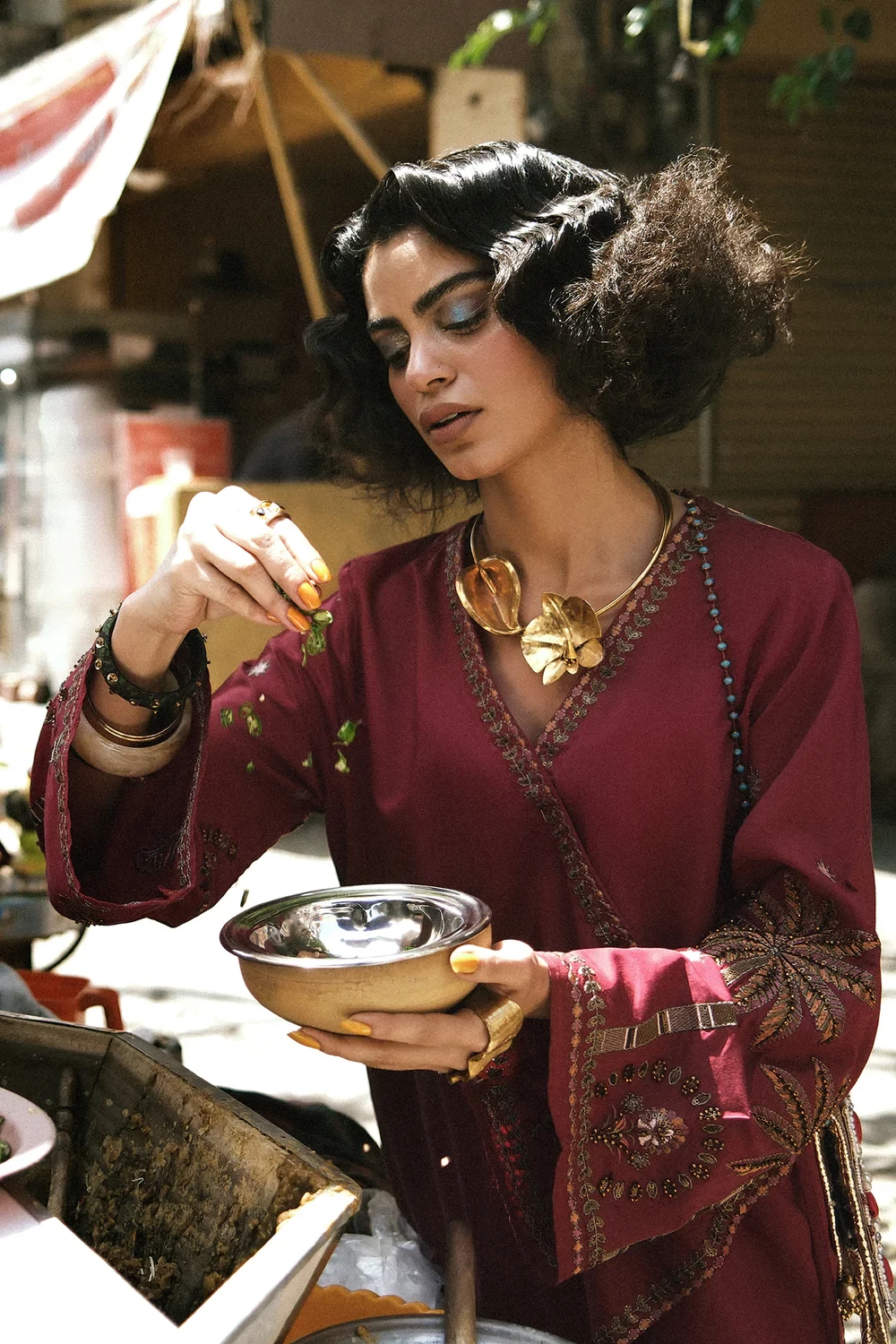 EMBROIDERED SUIT - E0826/119/305