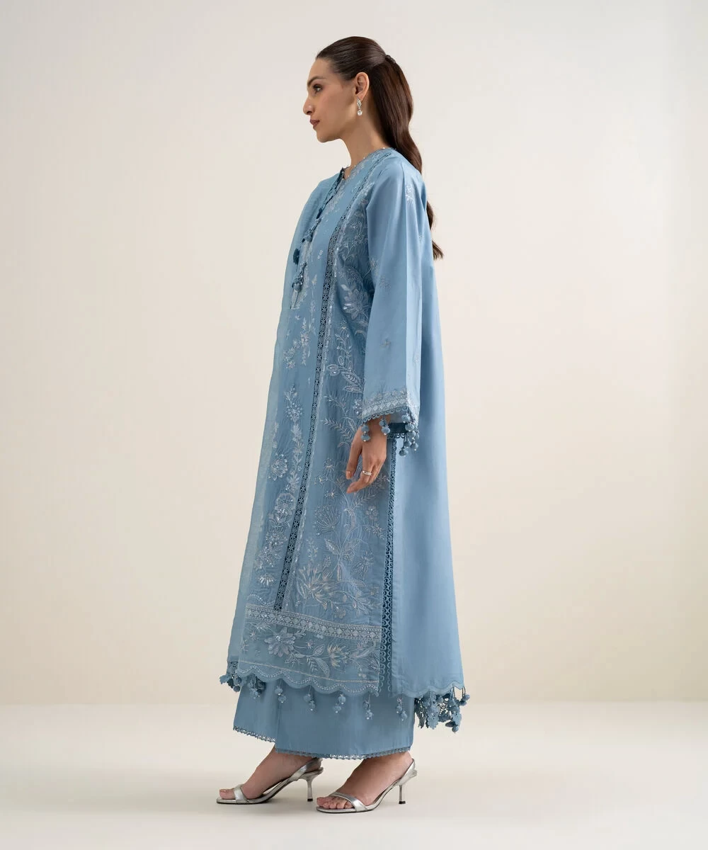 3 Piece Embroidered Lawn Suit - 3PESUS26V416