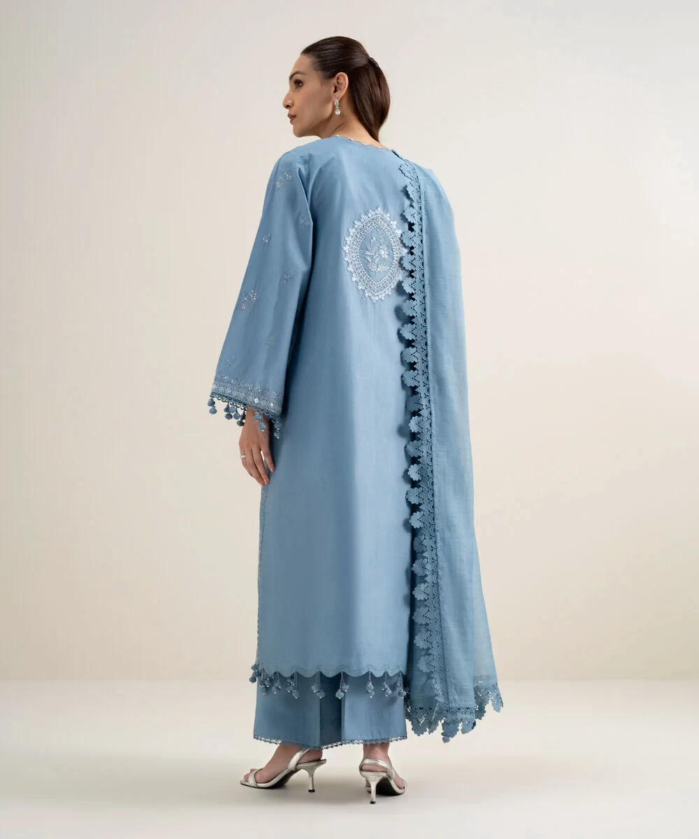 3 Piece Embroidered Lawn Suit - 3PESUS26V416